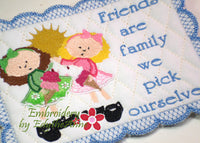 FRIENDS MUG MATS Available in two sizes. INSTANT DOWNLOAD NOW - Embroidery by EdytheAnne - 2
