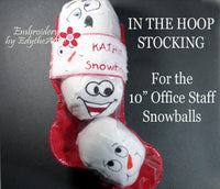 THE OFFICE STAFF SNOWBALLS...Machine Embroidered Ten  different faces shaped into snowballs. INSTANT DOWNLOAD - Embroidery by EdytheAnne - 3