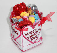 VALENTINE BOX filled with candy - Machine Embroidery Designs - In the hoop embroidery project - by EdytheAnne - 1