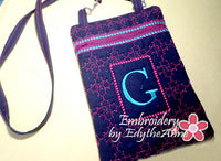 MONOGRAM CROSSBODY BAG - INSTANT DOWNLOAD - Embroidery by EdytheAnne - 2