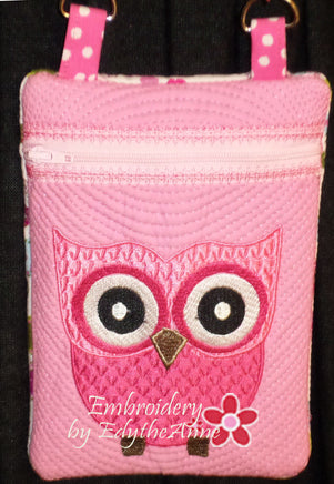 Girl's Owl Crossbody Purse. INSTANT DOWNLOAD - Embroidery by EdytheAnne - 2
