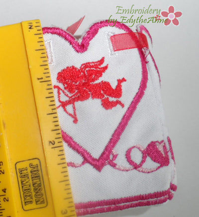 VALENTINE BOX Hieght Dimension - Machine Embroidery Designs - In the hoop embroidery project - by EdytheAnne - 2