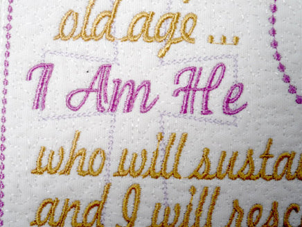 Isaiah 46 Faith Based Mug Mat. Easy and quick.  - Digital File - Instant Download - Embroidery by EdytheAnne - 3