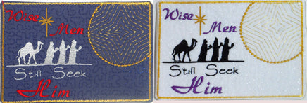 Christmas Mug Mat "Wise Men Still Seek Him".  - Digital File - Instant Download - Embroidery by EdytheAnne - 3