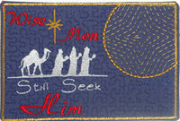 Christmas Mug Mat "Wise Men Still Seek Him".  - Digital File - Instant Download - Embroidery by EdytheAnne - 1