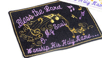 SAVE 20% WITH SET - Faith Based Music Themed Mug Mats/Mug Rugs Set of Five Mats All In The Hoop  - Digital File - Instant Download - Embroidery by EdytheAnne - 2