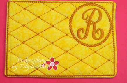 MONOGRAM MUG MATS Version 1, 2 & 3! 3 Sets of 26 each - INSTANT DOWNLOAD - Embroidery by EdytheAnne - 4
