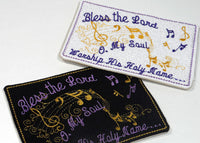 BLESS THE LORD Faith Based  Musical Embroidery Mug Mat  In The Hoop.   - Digital File - Instant Download - Embroidery by EdytheAnne - 2