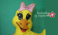 EASTER DUCK STUFFIE In The Hoop Machine Embroidery Design.No Manual Sewing!  - Digital File - Instant Download - Embroidery by EdytheAnne - 2