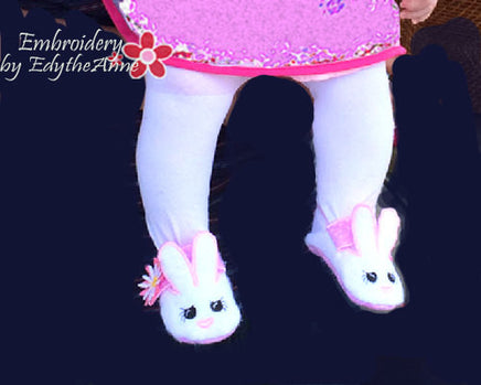 Infant BUNNY SLIPPER. In The Hoop Machine Embroidery. 3 sizes included.  - INSTANT DOWNLOAD - Embroidery by EdytheAnne - 3