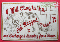 SAVE 20% WITH SET - Faith Based Music Themed Mug Mats/Mug Rugs Set of Five Mats All In The Hoop  - Digital File - Instant Download - Embroidery by EdytheAnne - 3
