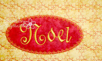 CHRISTMAS NOEL PLACEMAT In The Hoop - Instant Download - Embroidery by EdytheAnne - 2