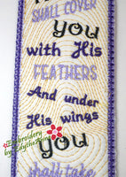 PSALM 91 IN THE HOOP BOOKMARK