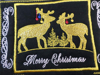 GOLDEN CHRISTMAS Mug Mats/Mug Rugs - In The Hoop Machine Embroidery