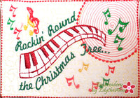 ROCKIN ROUND THE CHRISTMAS TREE Mug Mats/Mug Rugs.In The Hoop - INSTANT DOWNLOAD - Embroidery by EdytheAnne