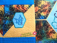 BUTTERFLIES & FLOWERS IN THE HOOP TABLE RUNNER- Digital Download