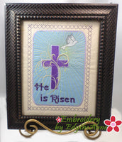 He is Risen Wall Art Machine Embroidery